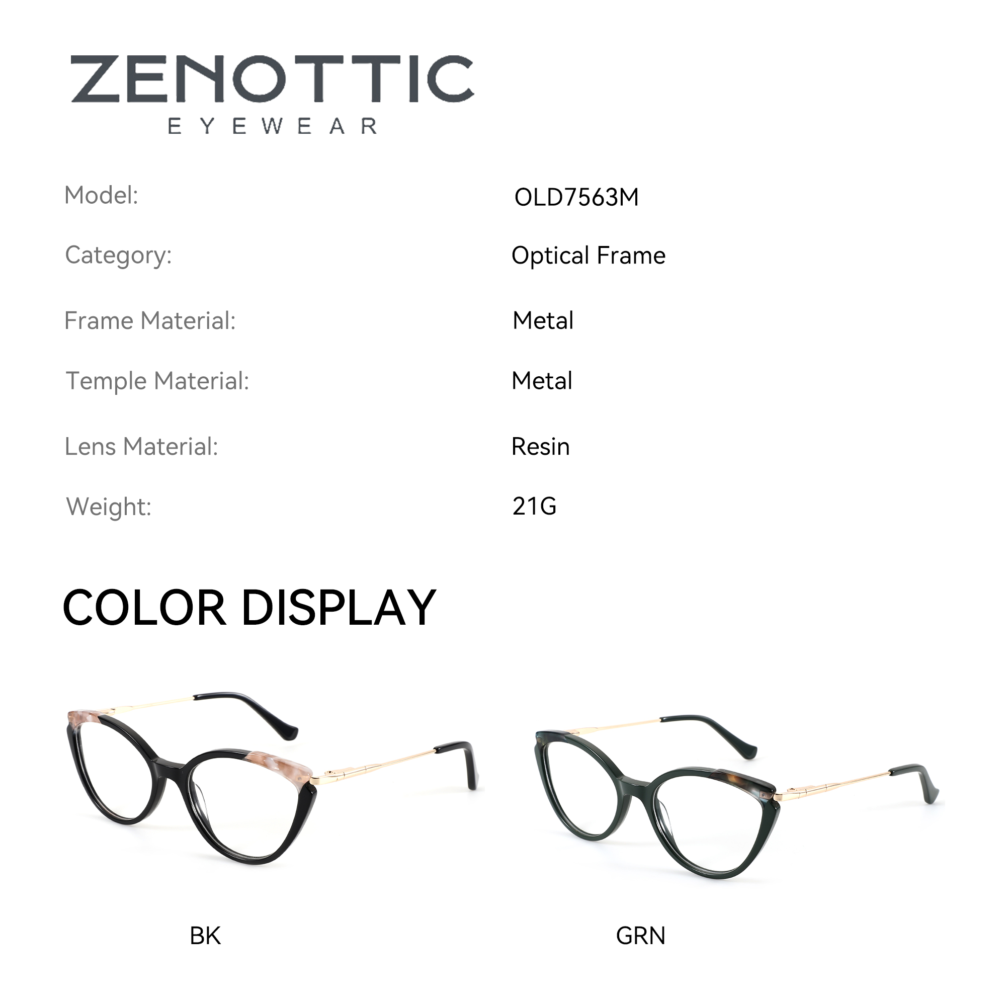 ZENOTTIC M Size Butterfly for  - огляд і ціна Women'S Fashion Glasses With Clear Lenses