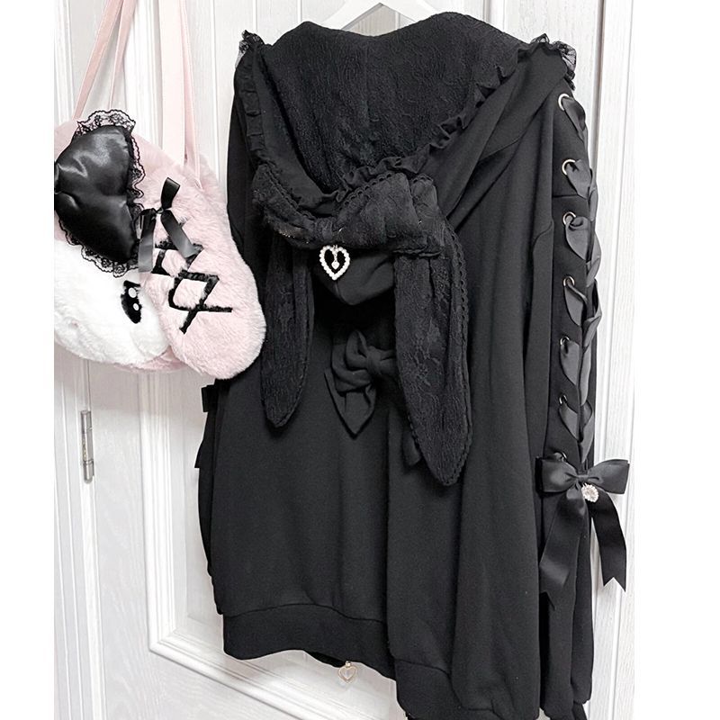 Women Winter Rabbit Ears Lolit - огляд і ціна Women'S Fashion Zip Up Hoodies