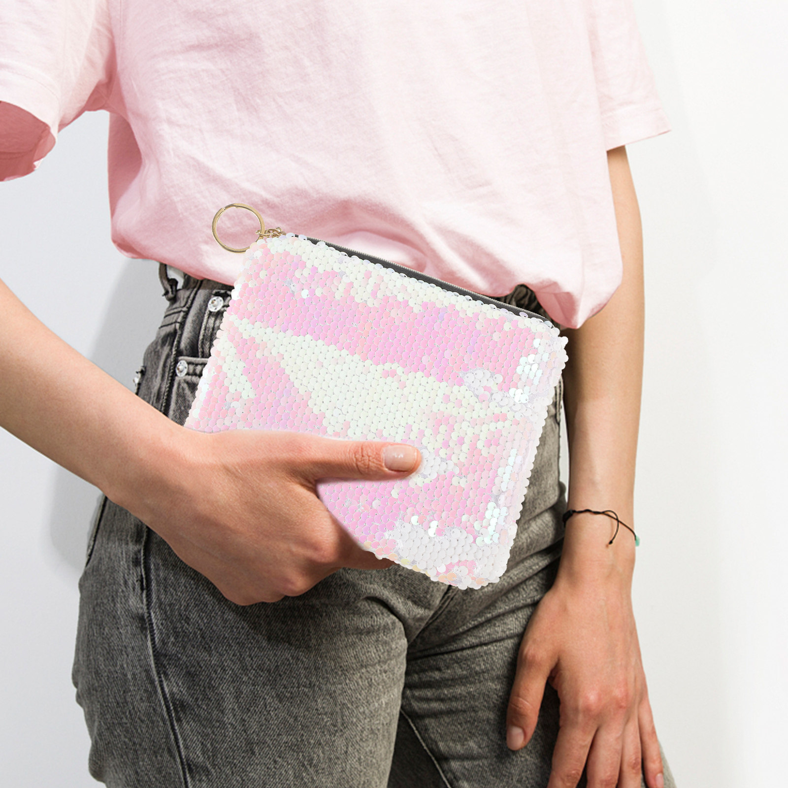 1pcs Sequined Pink Durable Mak - огляд і ціна Coin Purse Women